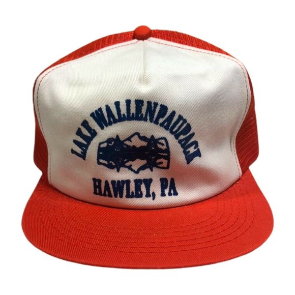 Vintage Lake Wallenpaupack Trucker Hat 1980s - Picture 2 of 5